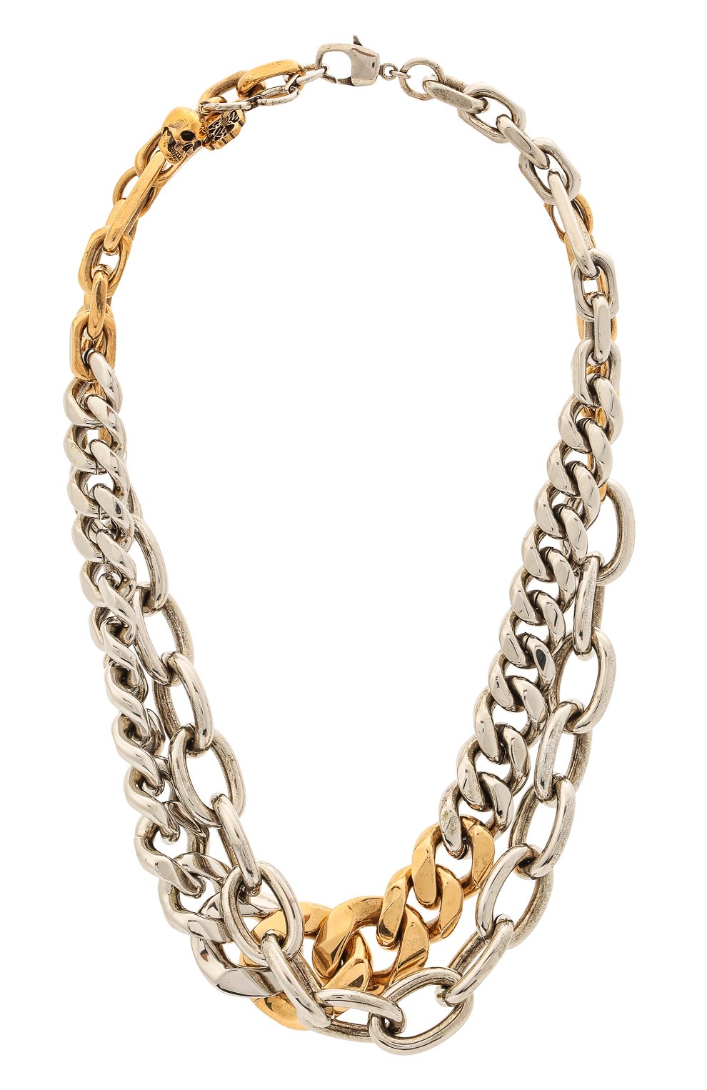 Женское колье ALEXANDER MCQUEEN серебряного цвета, арт. 660004/J160Z | Фото 1