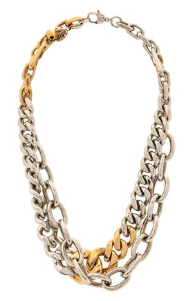 Женское колье ALEXANDER MCQUEEN серебряного цвета по цене 79050 руб., арт. 660004/J160Z | Фото 1 Женское колье ALEXANDER MCQUEEN серебряного цвета, арт. 660004/J160Z | Фото 1