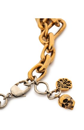 Женское колье ALEXANDER MCQUEEN серебряного цвета по цене 79050 руб., арт. 660004/J160Z | Фото 3 Женское колье ALEXANDER MCQUEEN серебряного цвета, арт. 660004/J160Z | Фото 3
