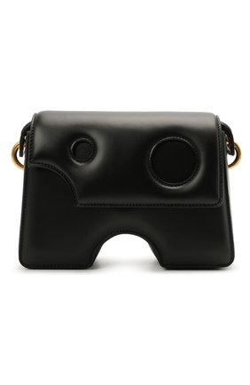 Женская сумка burrow OFF-WHITE черного цвета по цене 86550 руб., арт. 0WNN005S21LEA001 | Фото 1 Женская сумка burrow OFF-WHITE черного цвета, арт. 0WNN005S21LEA001 | Фото 1 (Материал: Натуральная кожа; Сумки-технические: Сумки через плечо; Ремень/цепочка: На ремешке; Размер: small)