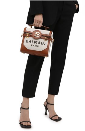 Женская сумка bbuzz 23 BALMAIN коричневого цвета по цене 153000 руб., арт. VN0DB530/TCFN | Фото 2 Женская сумка bbuzz 23 BALMAIN коричневого цвета, арт. VN0DB530/TCFN | Фото 2