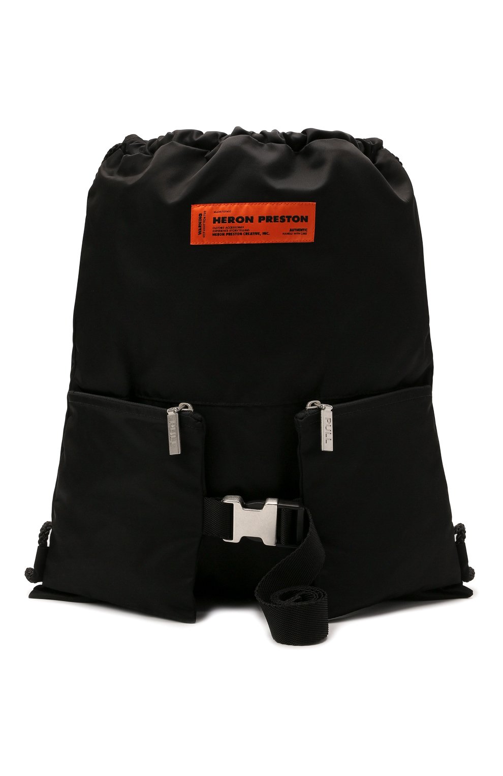 Женский рюкзак HERON PRESTON черного цвета, арт. HWNB007R21FAB0011000 | Фото 1 (Материал: Текстиль; Стили: Спорт; Размер: large)