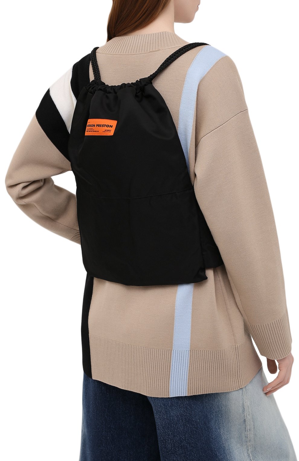 Женский рюкзак HERON PRESTON черного цвета, арт. HWNB007R21FAB0011000 | Фото 2 (Материал: Текстиль; Стили: Спорт; Размер: large)