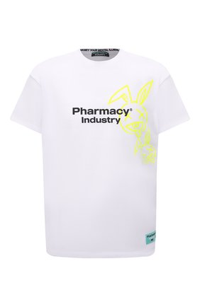 Мужская хлопковая футболка PHARMACY INDUSTRY белого цвета по цене 9850 руб., арт. PHM222 | Фото 1 Мужская хлопковая футболка PHARMACY INDUSTRY белого цвета, арт. PHM222 | Фото 1