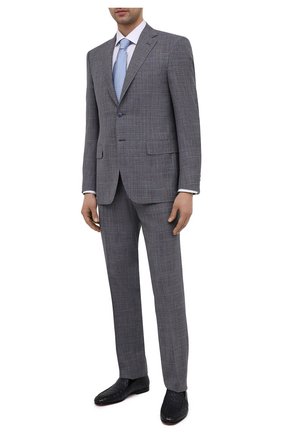 Мужские кожаные лоферы SANTONI темно-синего цвета по цене 89850 руб., арт. MCNC17565SA3EGTHU48 | Фото 2 Мужские кожаные лоферы SANTONI темно-синего цвета, арт. MCNC17565SA3EGTHU48 | Фото 2