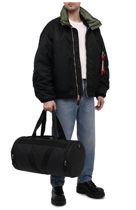 Мужская дорожная сумка BOTTEGA VENETA черного цвета по цене 86250 руб., арт. 651729/V0GK1 | Фото 2 Мужская дорожная сумка BOTTEGA VENETA черного цвета, арт. 651729/V0GK1 | Фото 2