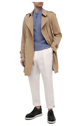 Мужская хлопковая рубашка GIORGIO ARMANI синего цвета по цене 63400 руб., арт. 1SGCCZ50/TZ874 | Фото 2 Мужская хлопковая рубашка GIORGIO ARMANI синего цвета, арт. 1SGCCZ50/TZ874 | Фото 2