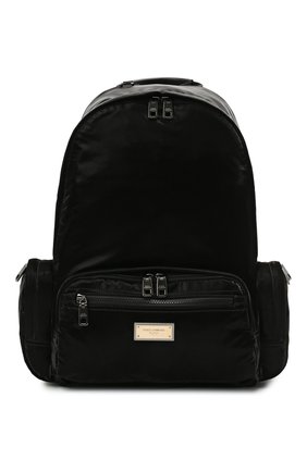 Мужской текстильный рюкзак sicilia dna DOLCE & GABBANA черного цвета, арт. BM1961/A0243 | Фото 1 (Материал: Текстиль; Размер: large; Стили: Кэжуэл)