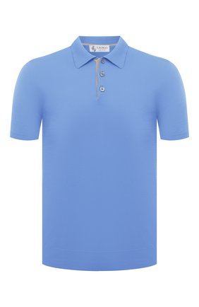 Мужское хлопковое поло IL BORGO CASHMERE голубого цвета по цене 39350 руб., арт. 56-1940G0 | Фото 1 Мужское хлопковое поло IL BORGO CASHMERE голубого цвета, арт. 56-1940G0 | Фото 1