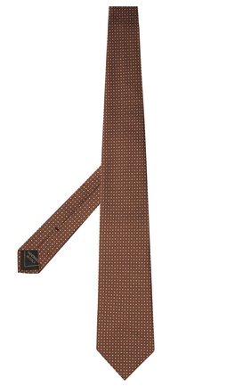 Мужской шелковый галстук BRIONI коричневого цвета по цене 21650 руб., арт. 062I00/P0486 | Фото 2 Мужской шелковый галстук BRIONI коричневого цвета, арт. 062I00/P0486 | Фото 2