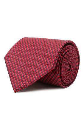 Мужской шелковый галстук BRIONI красного цвета, арт. 062I00/P0449 | Фото 1 (Материал: Шелк, Текстиль; Принт: С принтом; Региональные ограничения белый список (Axapta Mercury): RU)