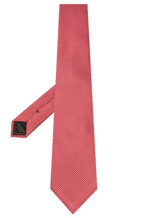 Мужской шелковый галстук BRIONI красного цвета, арт. 062I00/P041K | Фото 2 (Принт: С принтом; Материал: Текстиль, Шелк)