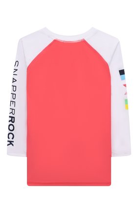Детская пляжный лонгслив SNAPPER ROCK кораллового цвета по цене 4850 руб., арт. B20075L | Фото 2 Детская пляжный лонгслив SNAPPER ROCK кораллового цвета, арт. B20075L | Фото 2