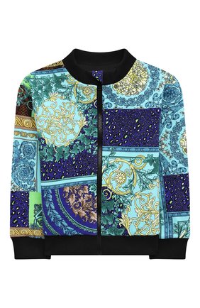 Детский хлопковая толстовка VERSACE разноцветного цвета по цене 32350 руб., арт. 1000343/1A00277 | Фото 1 Детский хлопковая толстовка VERSACE разноцветного цвета, арт. 1000343/1A00277 | Фото 1 (Рукава: Длинные; Материал внешний: Хлопок; Региональные ограничения белый список (Axapta Mercury): RU; Кросс-КТ НВ: Толстовки; Ростовка одежда: 12 мес | 80 см, 18 мес | 86 см, 24 мес | 92 см, 36 мес | 98 см)