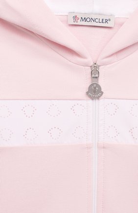 Детский комплект из толстовки и брюк MONCLER светло-розового цвета по цене 22900 руб., арт. G1-951-8M752-10-899AR | Фото 6 Детский комплект из толстовки и брюк MONCLER светло-розового цвета, арт. G1-951-8M752-10-899AR | Фото 6