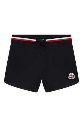 Детские хлопковые шорты MONCLER темно-синего цвета по цене 11550 руб., арт. G1-951-8H710-00-899AR | Фото 1 Детские хлопковые шорты MONCLER темно-синего цвета, арт. G1-951-8H710-00-899AR | Фото 1 (Материал внешний: Хлопок; Региональные ограничения белый список (Axapta Mercury): RU; Случай: Повседневный; Ростовка одежда: 12 мес | 80 см, 18 мес | 86 см, 24 мес | 92 см, 36 мес | 98 см)