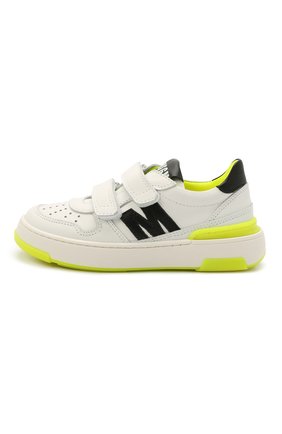 Детские кожаные кеды MSGM KIDS белого цвета по цене 23150 руб., арт. 67300/KIPS/KIPS/KIPS/28-35 | Фото 2 Детские кожаные кеды MSGM KIDS белого цвета, арт. 67300/KIPS/KIPS/KIPS/28-35 | Фото 2 (Материал внутренний: Натуральная кожа; Кросс-КТ: велькро; Материал внешний: Кожа)