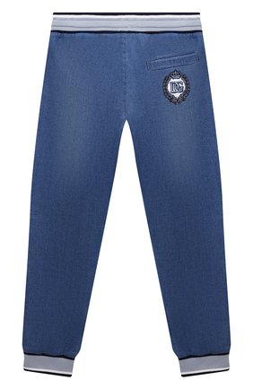 Детские джинсовые джоггеры DOLCE & GABBANA голубого цвета по цене 21150 руб., арт. L4JPT0/G7YDZ/2-6 | Фото 2 Детские джинсовые джоггеры DOLCE & GABBANA голубого цвета, арт. L4JPT0/G7YDZ/2-6 | Фото 2