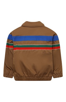 Детского хлопковый бомбер GUCCI коричневого цвета по цене 66600 руб., арт. 644609/XWAMK | Фото 2 Детского хлопковый бомбер GUCCI коричневого цвета, арт. 644609/XWAMK | Фото 2