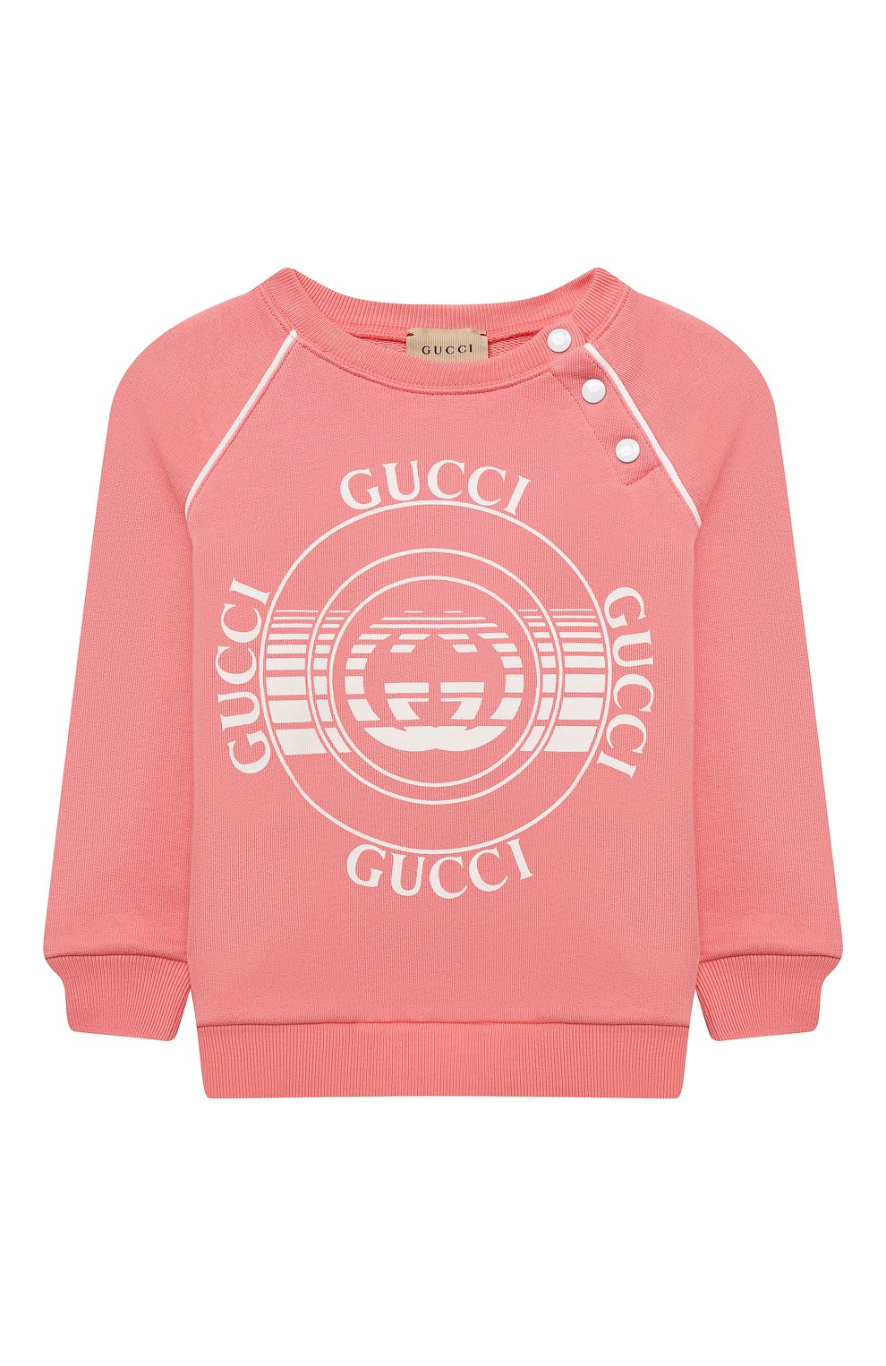 Детский хлопковый свитшот GUCCI розового цвета, арт. 647900/XJC7E | Фото 1