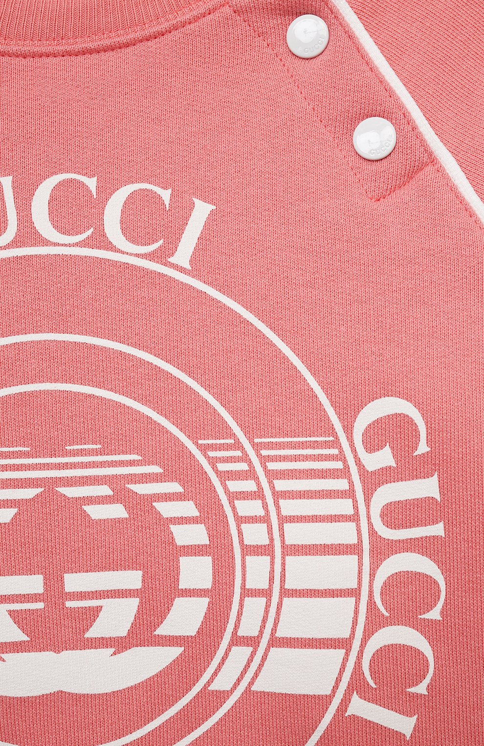 Детский хлопковый свитшот GUCCI розового цвета по цене 16500 руб., арт. 647900/XJC7E | Фото 3 Детский хлопковый свитшот GUCCI розового цвета, арт. 647900/XJC7E | Фото 3