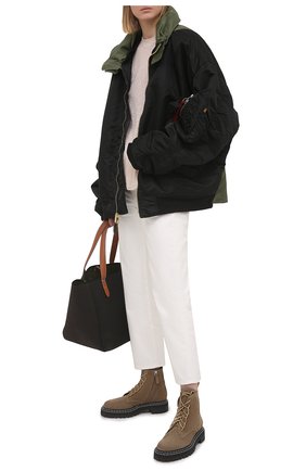 Женские замшевые ботинки PROENZA SCHOULER светло-коричневого цвета по цене 76300 руб., арт. PS35113A/13070 | Фото 2 Женские замшевые ботинки PROENZA SCHOULER светло-коричневого цвета, арт. PS35113A/13070 | Фото 2