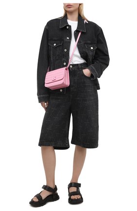Женские джинсовые шорты BALENCIAGA черного цвета по цене 66100 руб., арт. 646905/TJW41 | Фото 2 Женские джинсовые шорты BALENCIAGA черного цвета, арт. 646905/TJW41 | Фото 2