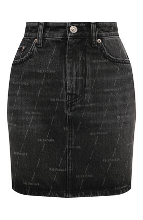 Женская джинсовая юбка BALENCIAGA черного цвета по цене 55950 руб., арт. 641518/TJW41 | Фото 1 Женская джинсовая юбка BALENCIAGA черного цвета, арт. 641518/TJW41 | Фото 1