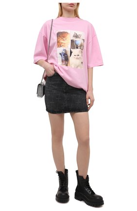 Женская джинсовая юбка BALENCIAGA черного цвета по цене 55950 руб., арт. 641518/TJW41 | Фото 2 Женская джинсовая юбка BALENCIAGA черного цвета, арт. 641518/TJW41 | Фото 2