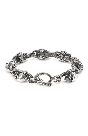 Женский браслет funny skulls GL JEWELRY серебряного цвета по цене 48840 руб., арт. M400011-S97-01 | Фото 2 Женский браслет funny skulls GL JEWELRY серебряного цвета, арт. M400011-S97-01 | Фото 2