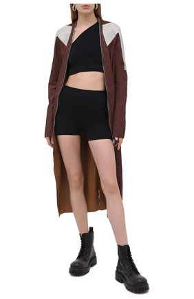 Женские шорты RICK OWENS черного цвета по цене 22450 руб., арт. RP21S3651/KSP | Фото 2 Женские шорты RICK OWENS черного цвета, арт. RP21S3651/KSP | Фото 2
