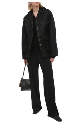 Женские брюки MSGM черного цвета по цене 31750 руб., арт. 3041MDP12 217116 | Фото 2 Женские брюки MSGM черного цвета, арт. 3041MDP12 217116 | Фото 2