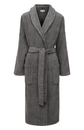 Женский хлопковый халат CALVIN KLEIN серого цвета по цене 15450 руб., арт. EW1159E | Фото 1 Женский хлопковый халат CALVIN KLEIN серого цвета, арт. EW1159E | Фото 1