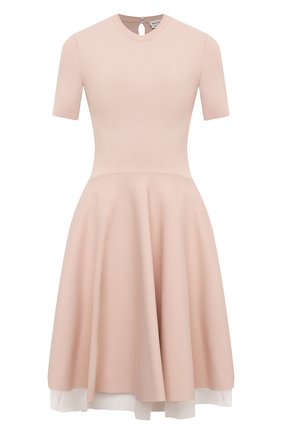 Женское платье из вискозы ALEXANDER MCQUEEN розового цвета по цене 241000 руб., арт. 659536/Q1AUI | Фото 1 Женское платье из вискозы ALEXANDER MCQUEEN розового цвета, арт. 659536/Q1AUI | Фото 1