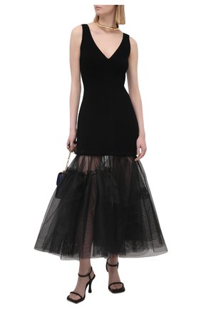 Женское платье из вискозы ALEXANDER MCQUEEN черного цвета по цене 283000 руб., арт. 659529/Q1AUJ | Фото 2 Женское платье из вискозы ALEXANDER MCQUEEN черного цвета, арт. 659529/Q1AUJ | Фото 2