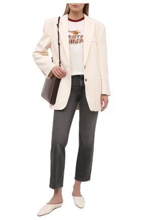 Женская хлопковая футболка DOLCE & GABBANA белого цвета по цене 41600 руб., арт. F8N36T/HI7HA | Фото 2 Женская хлопковая футболка DOLCE & GABBANA белого цвета, арт. F8N36T/HI7HA | Фото 2