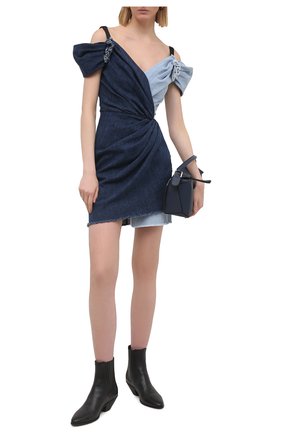 Женское джинсовое платье DOLCE & GABBANA синего цвета по цене 152500 руб., арт. F6N0ND/G900Q | Фото 2 Женское джинсовое платье DOLCE & GABBANA синего цвета, арт. F6N0ND/G900Q | Фото 2