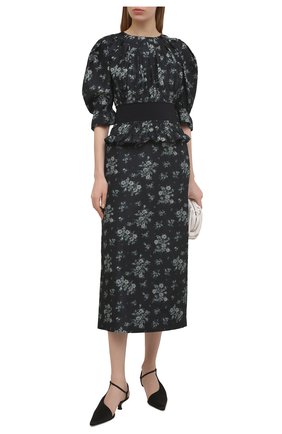 Женская шелковая юбка BROCK COLLECTION темно-синего цвета по цене 95400 руб., арт. BRPS35009A/BS072 | Фото 2 Женская шелковая юбка BROCK COLLECTION темно-синего цвета, арт. BRPS35009A/BS072 | Фото 2