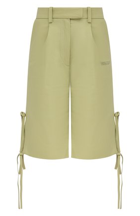 Женские кожаные шорты OFF-WHITE зеленого цвета по цене 141500 руб., арт. 0WJB018S21LEA001 | Фото 1 Женские кожаные шорты OFF-WHITE зеленого цвета, арт. 0WJB018S21LEA001 | Фото 1