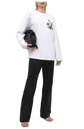 Женский хлопковый свитшот OFF-WHITE белого цвета по цене 47850 руб., арт. 0WBA062S21JER003 | Фото 2 Женский хлопковый свитшот OFF-WHITE белого цвета, арт. 0WBA062S21JER003 | Фото 2