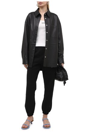 Женский хлопковая майка OFF-WHITE белого цвета по цене 23500 руб., арт. 0WAD072S21JER001 | Фото 2 Женский хлопковая майка OFF-WHITE белого цвета, арт. 0WAD072S21JER001 | Фото 2