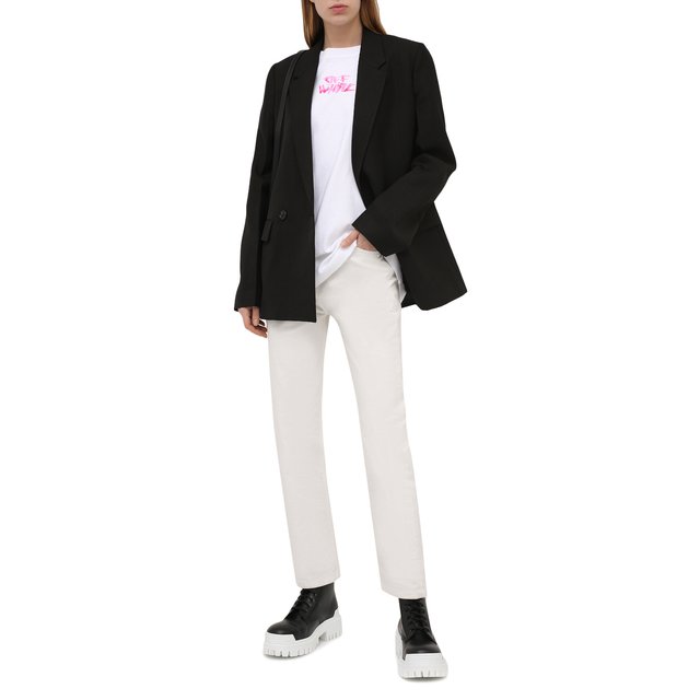 фото Хлопковая футболка off-white