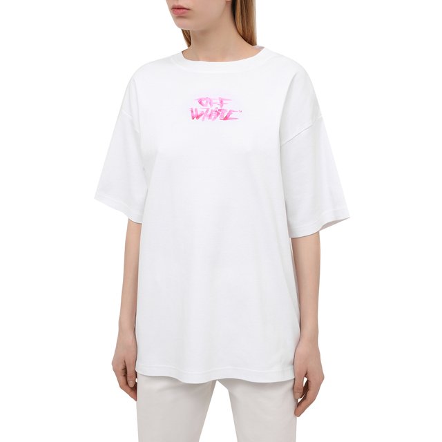 фото Хлопковая футболка off-white