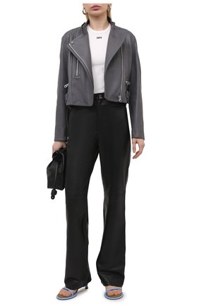 Женская хлопковая футболка OFF-WHITE белого цвета по цене 24350 руб., арт. 0WAA065S21JER001 | Фото 2 Женская хлопковая футболка OFF-WHITE белого цвета, арт. 0WAA065S21JER001 | Фото 2