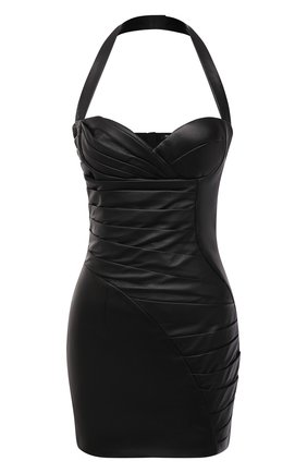 Женское кожаное платье BALMAIN черного цвета по цене 265500 руб., арт. VF16076/L062 | Фото 1 Женское кожаное платье BALMAIN черного цвета, арт. VF16076/L062 | Фото 1