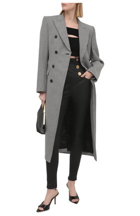 Женские кожаные брюки BALMAIN черного цвета по цене 212500 руб., арт. VF15887/L067 | Фото 2 Женские кожаные брюки BALMAIN черного цвета, арт. VF15887/L067 | Фото 2