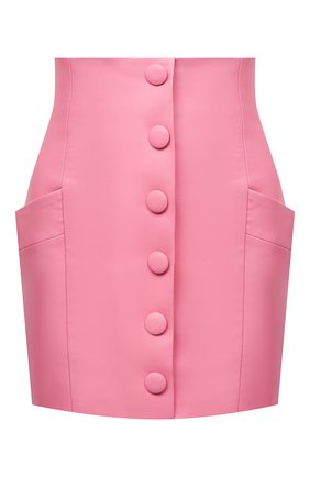 Женская кожаная юбка BALMAIN розового цвета по цене 144000 руб., арт. VF14086/L062 | Фото 1 Женская кожаная юбка BALMAIN розового цвета, арт. VF14086/L062 | Фото 1 (Женское Кросс-КТ: Юбка-одежда; Стили: Гламурный; Длина Ж (юбки, платья, шорты): Мини; Материал подклада: Вискоза; Материал внешний: Натуральная кожа)