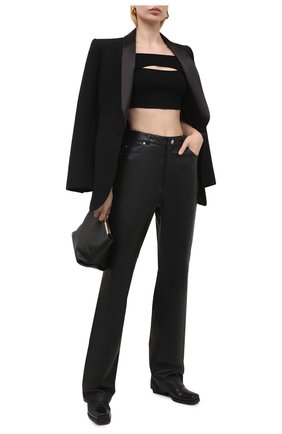 Женский топ из вискозы BALMAIN черного цвета по цене 58750 руб., арт. VF0AJ000/K211 | Фото 2 Женский топ из вискозы BALMAIN черного цвета, арт. VF0AJ000/K211 | Фото 2