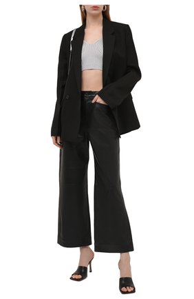 Женский топ из вискозы BALMAIN светло-серого цвета по цене 52150 руб., арт. VF0AA060/K252 | Фото 2 Женский топ из вискозы BALMAIN светло-серого цвета, арт. VF0AA060/K252 | Фото 2