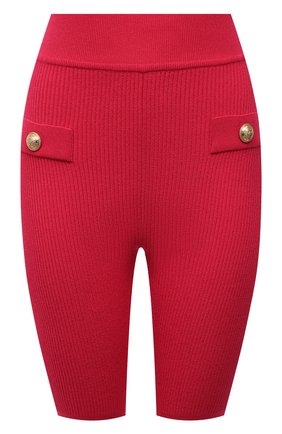 Женские шорты из вискозы BALMAIN малинового цвета по цене 59100 руб., арт. VF0PB015/K211 | Фото 1 Женские шорты из вискозы BALMAIN малинового цвета, арт. VF0PB015/K211 | Фото 1